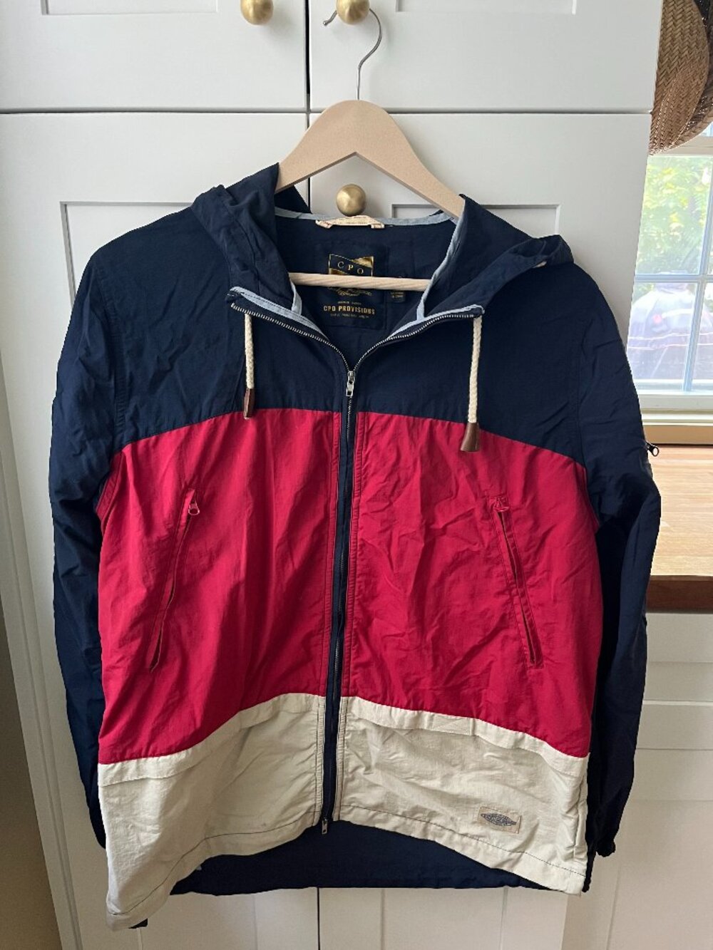 CPO Provisions Colorblock Windbreaker Jacket – Men's Small